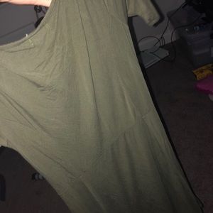 Olive green dress